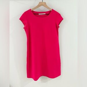 Susana Monaco Short Sleeve Knee Length Dress Pink Size Medium